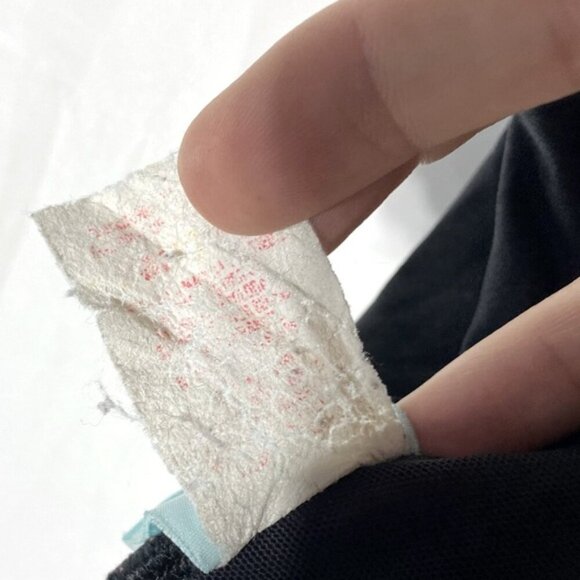 Swan Black Red Smoke Print Front One Piece Bathing Suit Swimsuit M - Picture 4 of 16